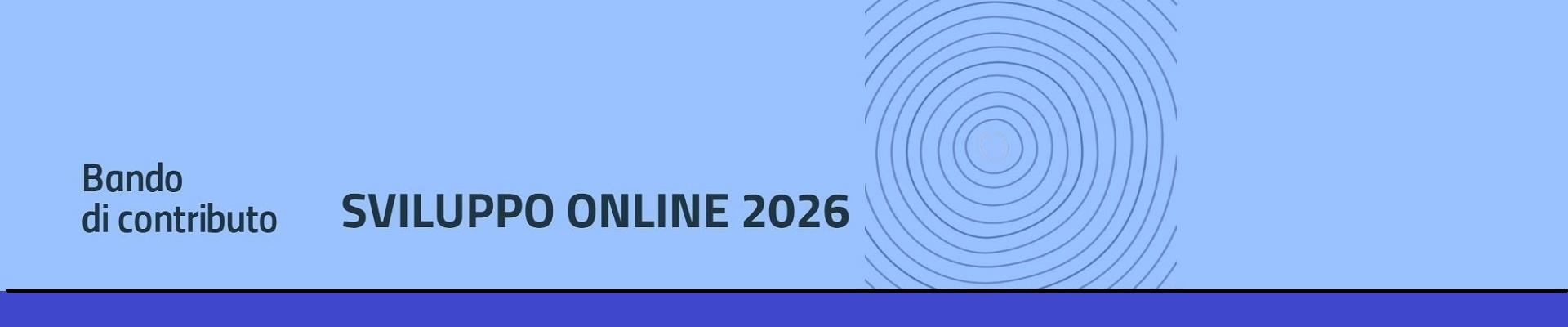 Bando sviluppo online 2026